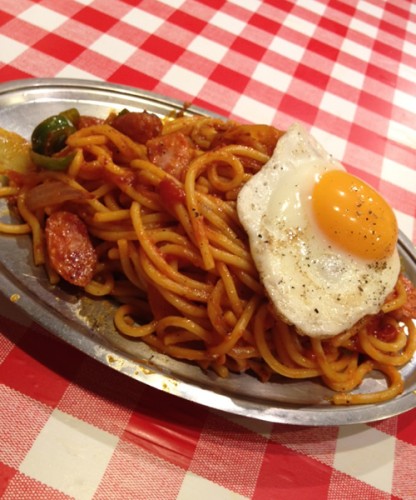 スパゲティのパンチョ ナポリタン 乾杯おじさん