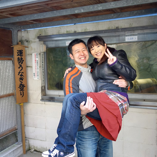 大うなぎ井戸前で