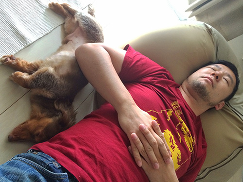 お昼寝おじさん