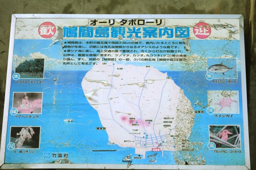 鳩間島 案内図
