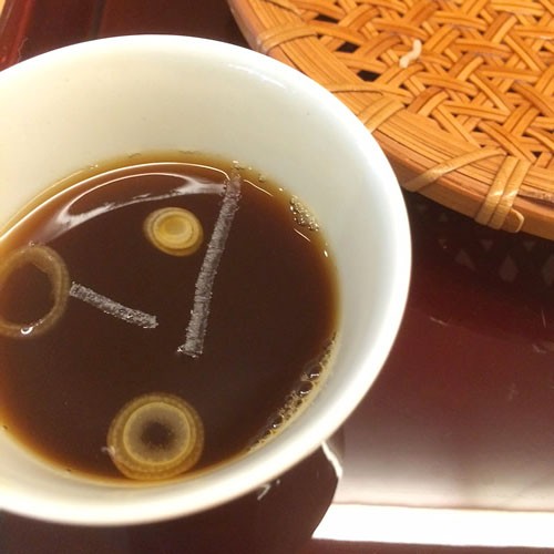 そば湯もあります。