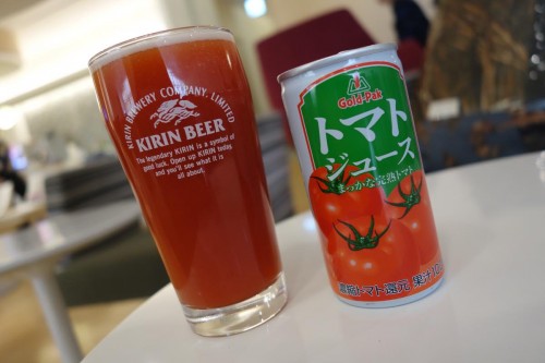 トマトジュースでレッドアイ