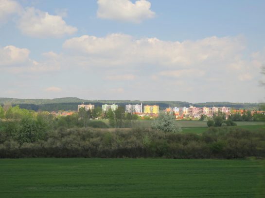 カラフルなマンション