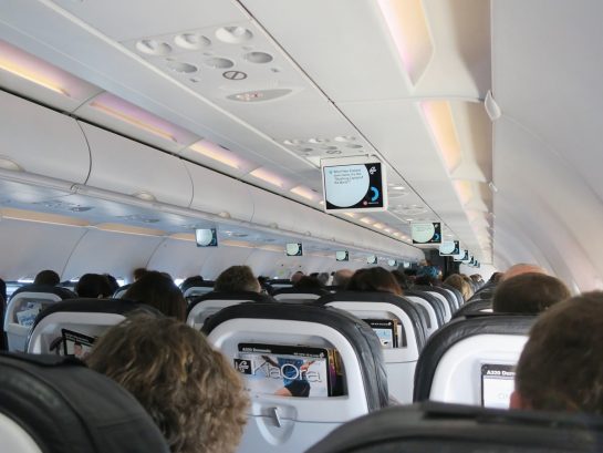 ニュージーランド航空機内