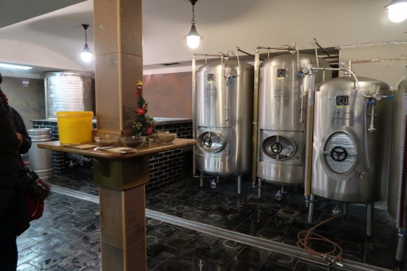 醸造設備見学