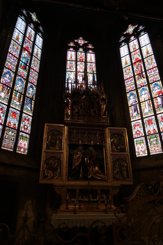 ステンドグラスがたくさん