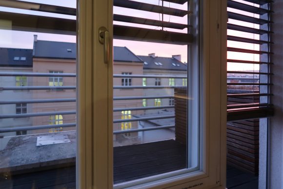 テラスに出られます。