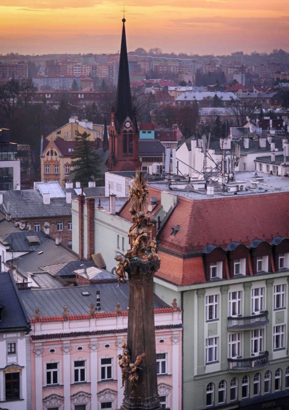 オロモウツの聖三位一体柱の先端