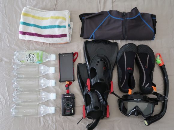 シュノーケリングに持っていく物
