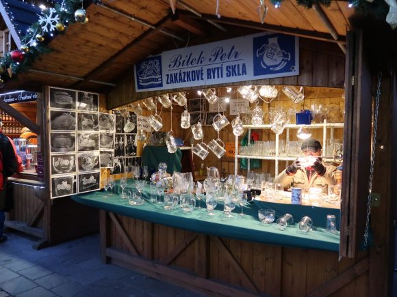 ガラス細工のお店