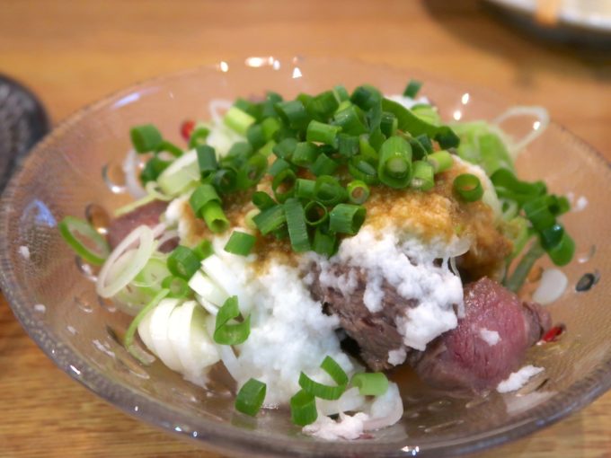 石垣牛の牛とろわさび焼き