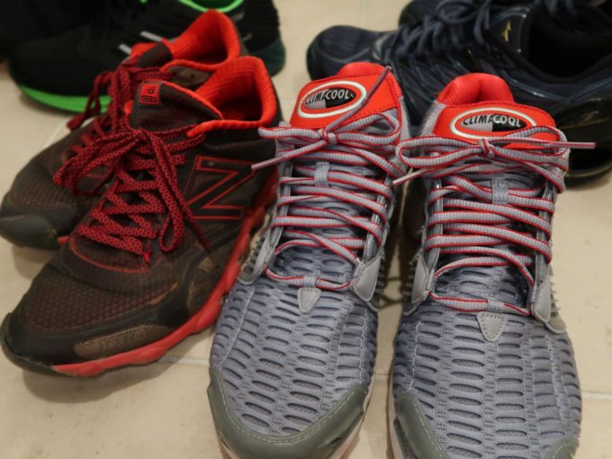 これまでのジョギング用シューズ