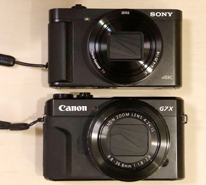 CANON G7X MarkII SONY HX99 比較