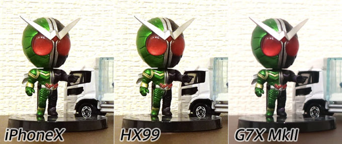 iPhoneX コンデジ比較