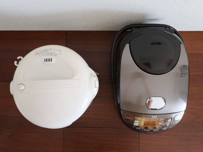 炊飯器比較 上から