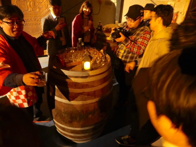 樽貯蔵原酒の試飲