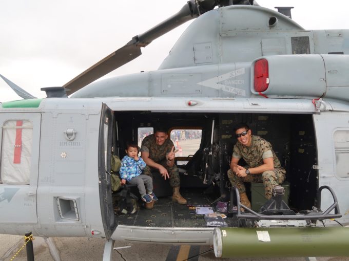 フレンドリーな米軍の兵士