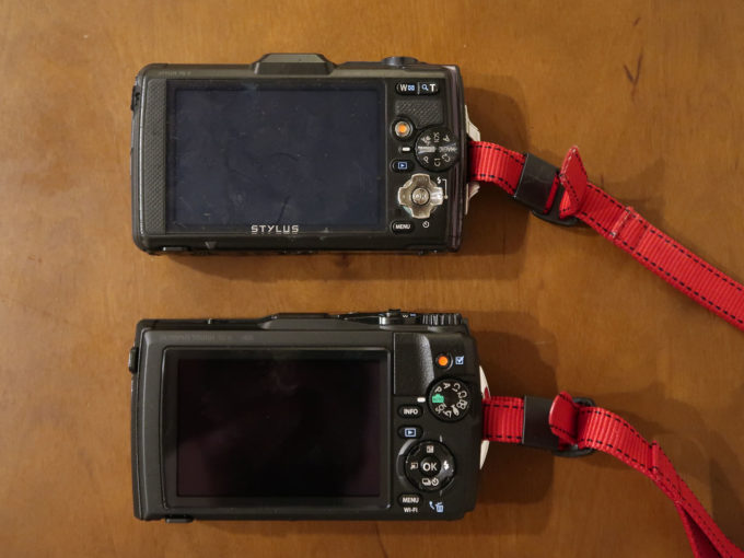 TG-2 TG-6 比較画像 背面