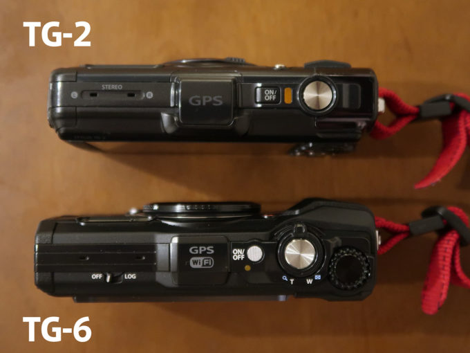 TG-2 TG-6 比較画像 上部