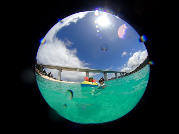 水から上がると水滴が…