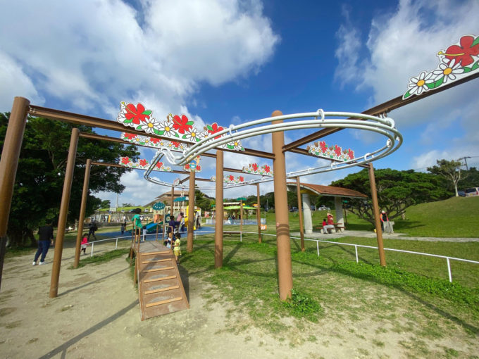 １周するターザンロープ