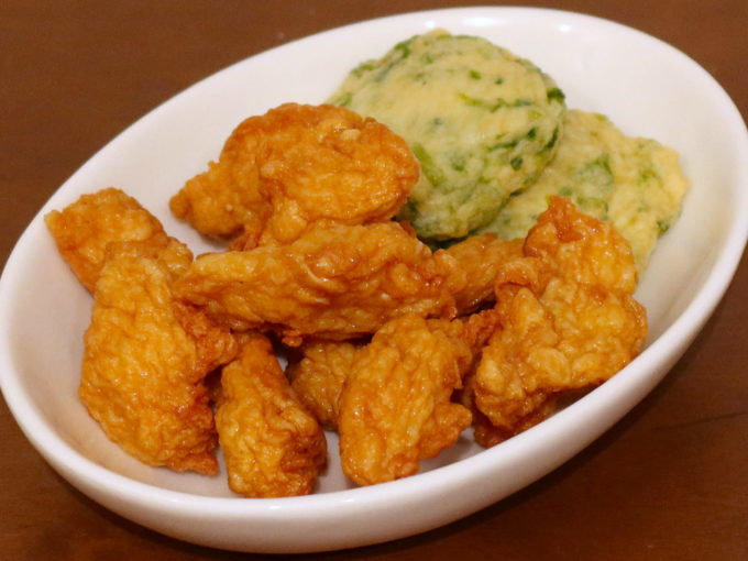 にんにくタラシ揚げ＆アーサ天