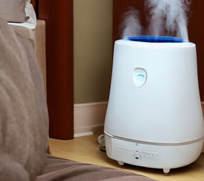 stable-diffusionでホテルの加湿器