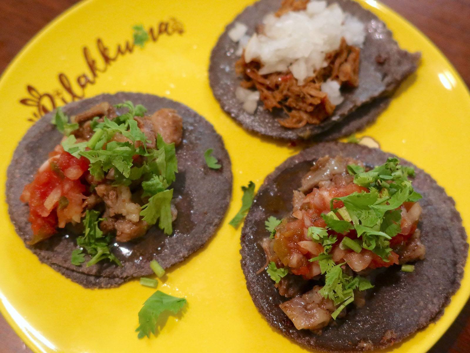 完成！ ダブルトルティーヤのタコス