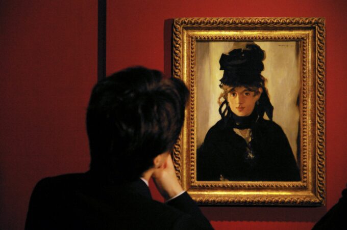 荒木先生と『すみれの花束をつけたベルト・モリゾ』