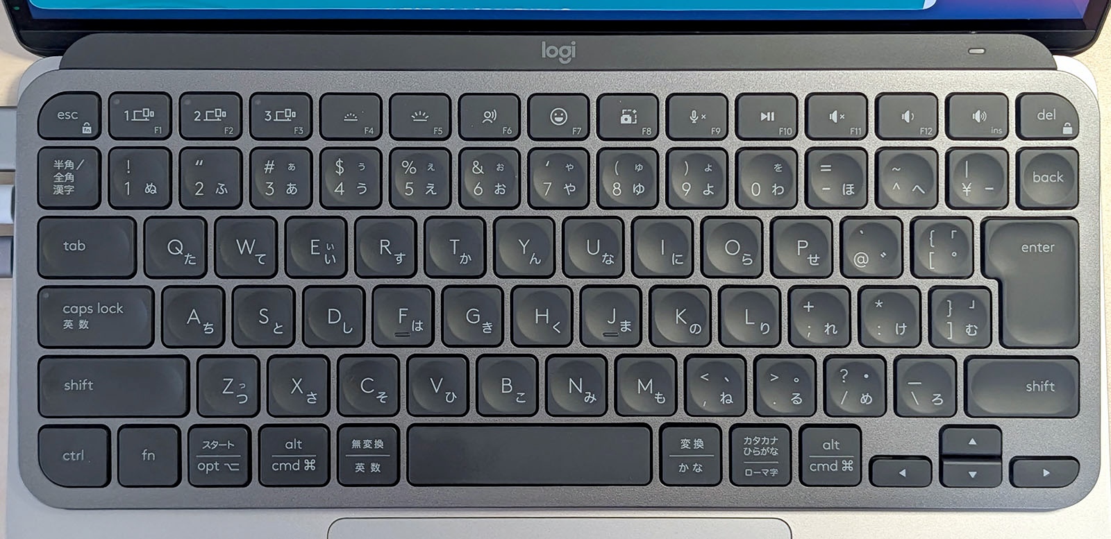 打鍵しやすいキー